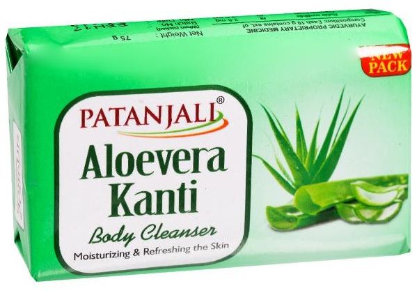 Patanjali Body Cleanser Soap - Aloevera Kanti, 150g