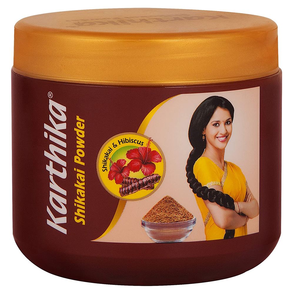 Karthika Shikakai Powder - Shikakai & Hibiscus, 180g