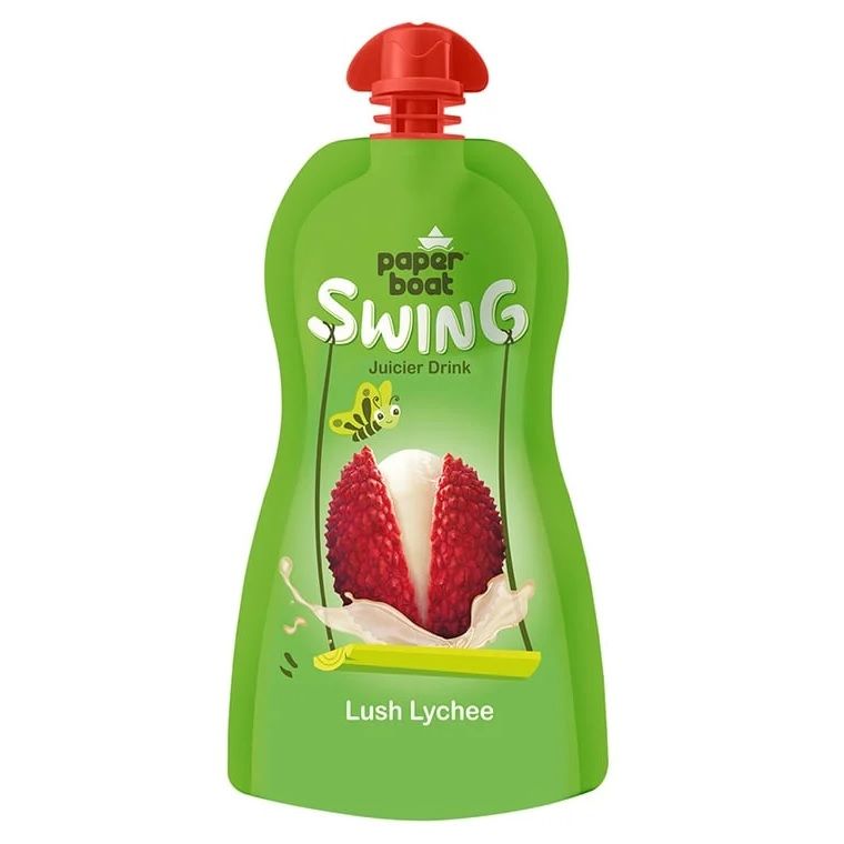 Paper Boat Swing Fruit Juice Spout Pack - Lush Lychee, 125ml