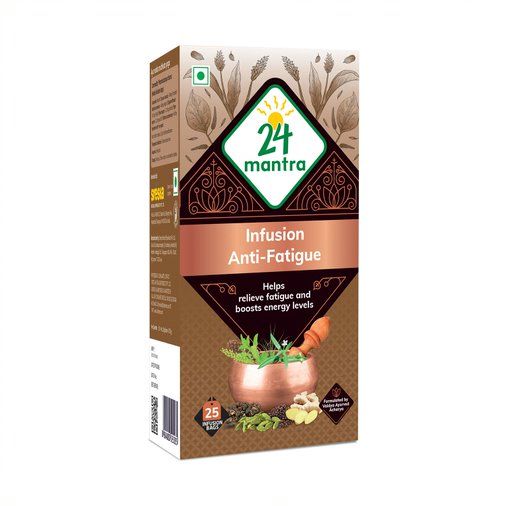 24 Mantra Organic Ayurvedic Infusion - Antifatigue, 25 Bags