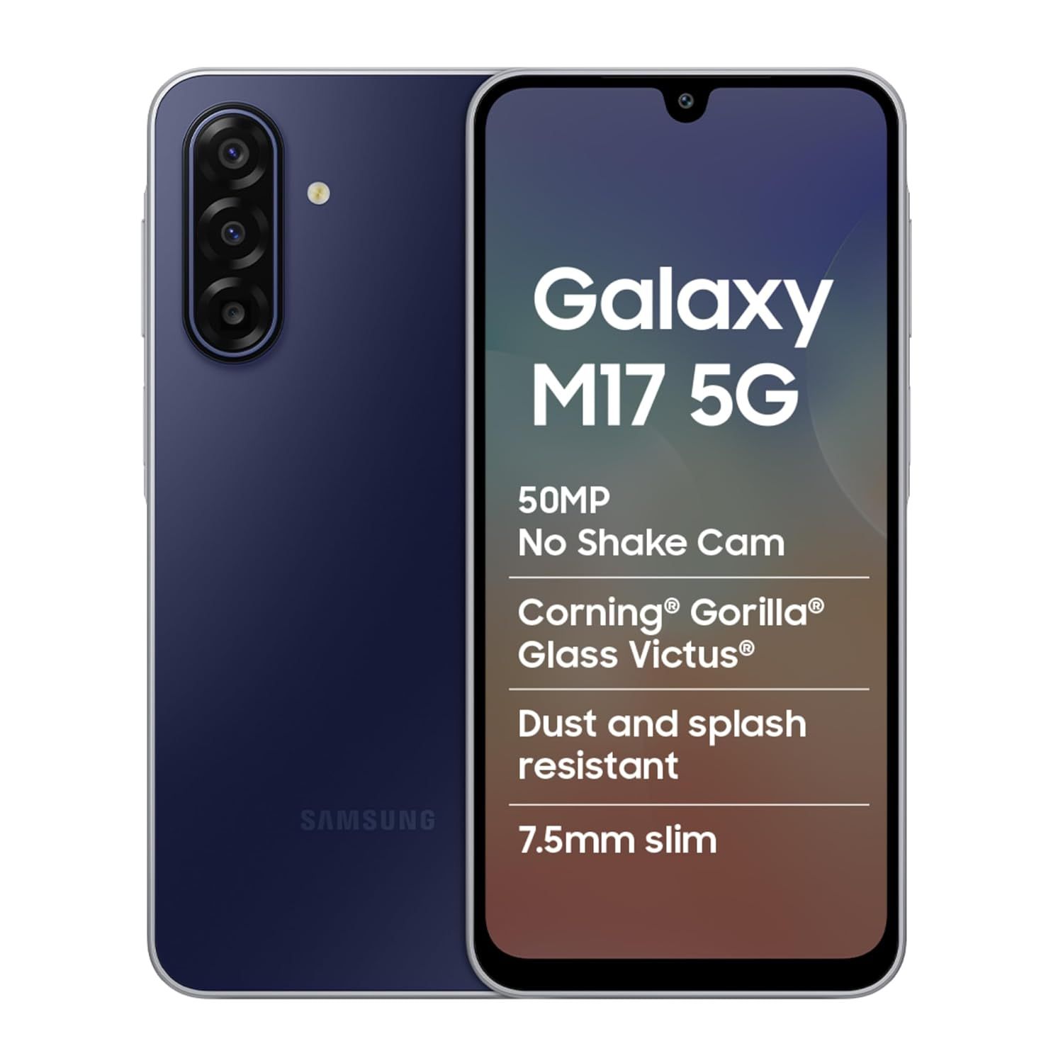 Samsung Galaxy | M17 | 5G Mobile Smartphone (6GB RAM, 128GB ROM, Sapphire Black)