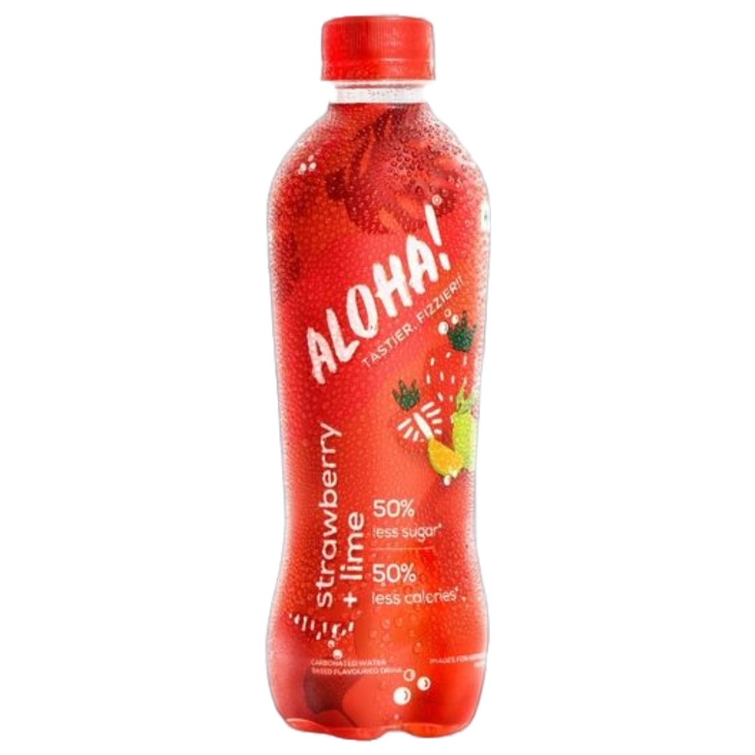 Aloha Flavoured Soft drink - Strawberry Lime, 300ml