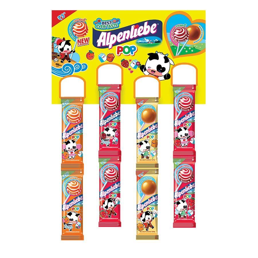 Alpenliebe Lollipop Carton - Assorted, 384g (8g x 48pc)