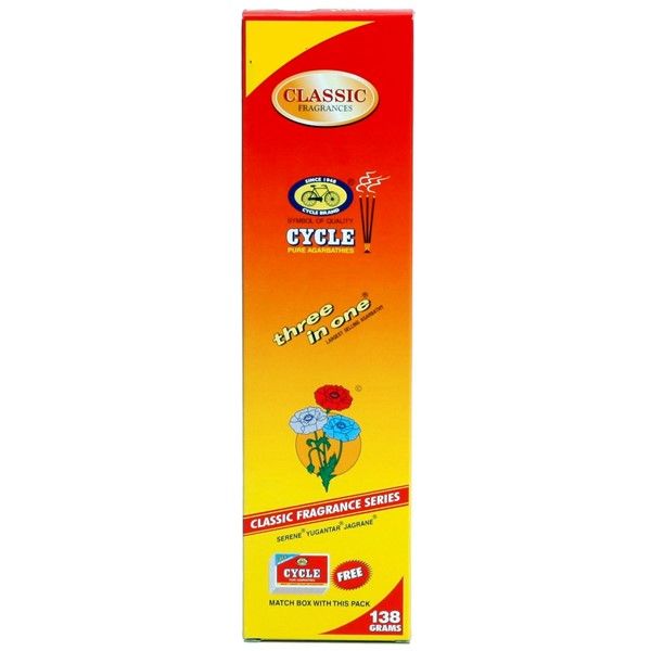 Cycle 3 in 1 Pure Agarbatti, 105g