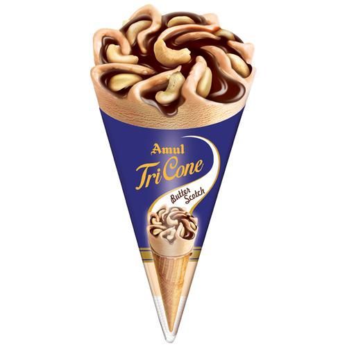 Amul Tricone Ice Cream - Butterscotch, 120ml