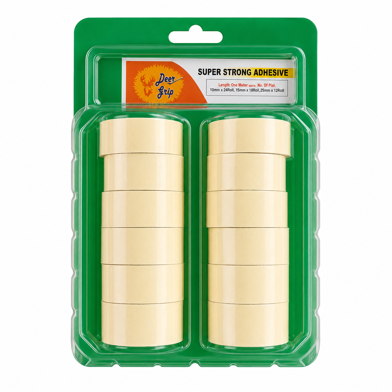 Super Strong Adhesive Double Sided Foam Tape Pack, 10pc