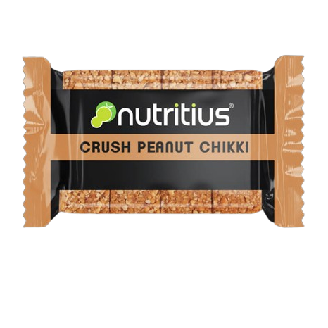 Nutritius Chikki - Crush Peanut, 22g