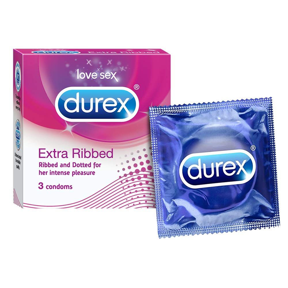 Durex Condom - Extra Ribbed, 3pcs