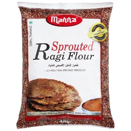 Manna Sprouted Ragi Flour Pouch, 1kg