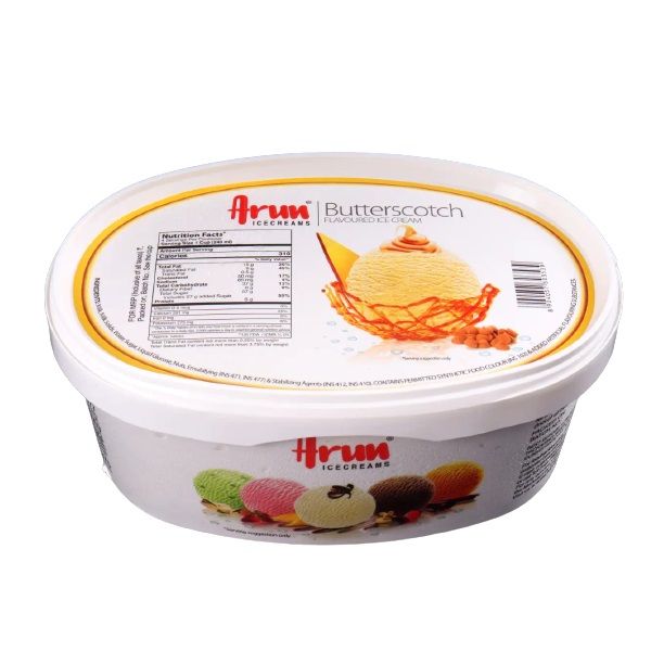 Arun Ice Cream Tub - Butterscotch, 125ml