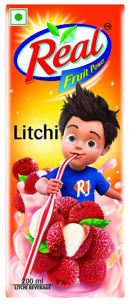 Real Fruit Juice Tetra Pack - Litchi, 200ml