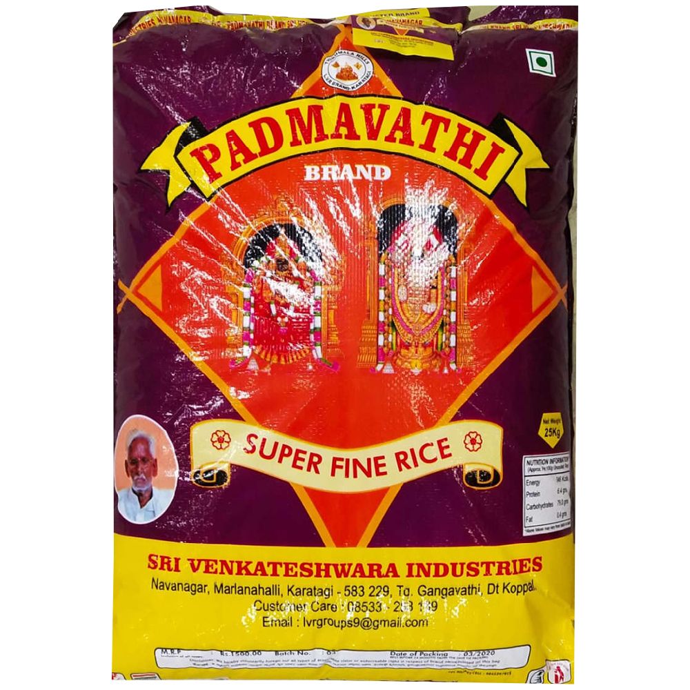 Padmavathi Super Fine Sona Masoori Rice, 26kg