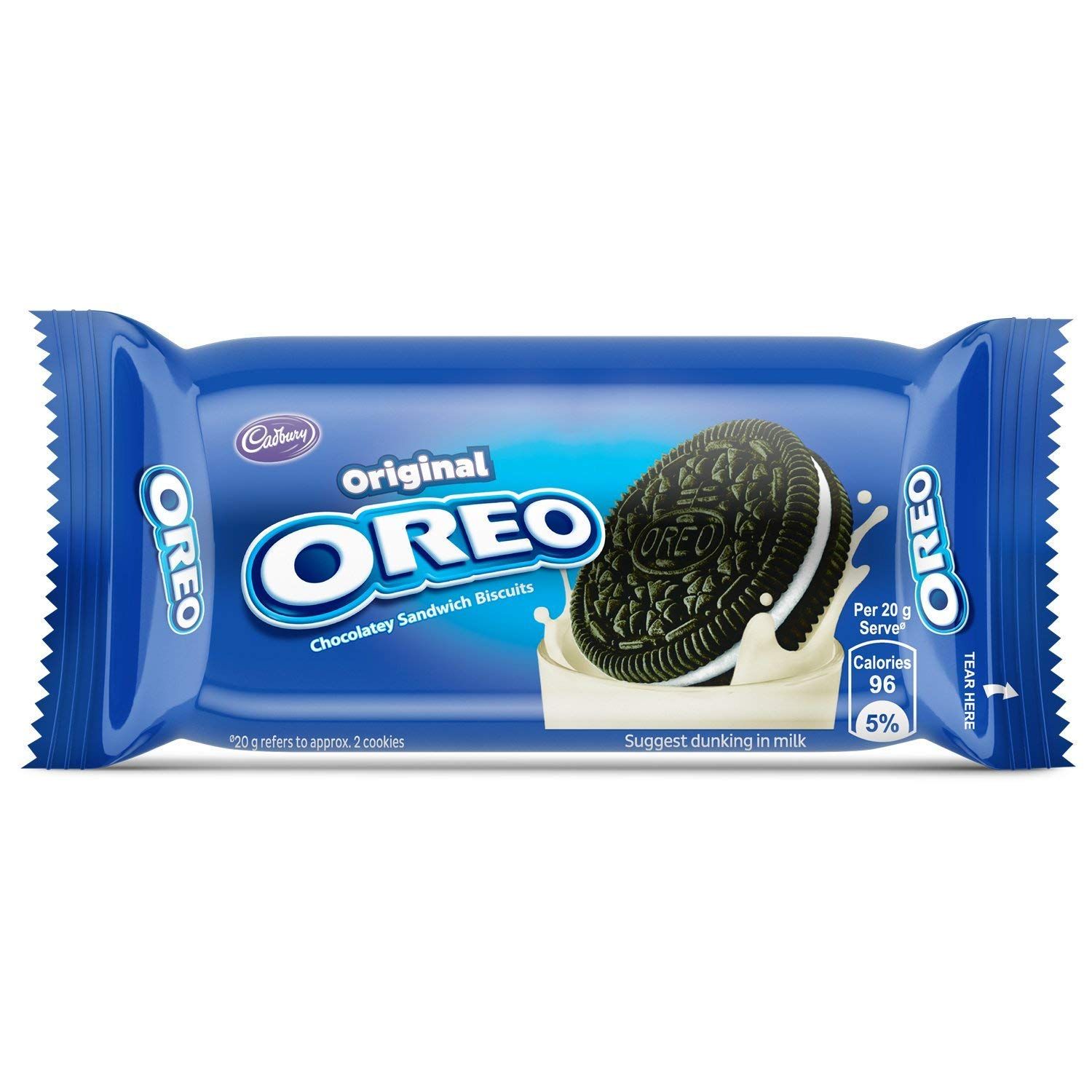Cadbury Oreo Chocolatey Sandwich Cream Biscuit - Original, 41.75g