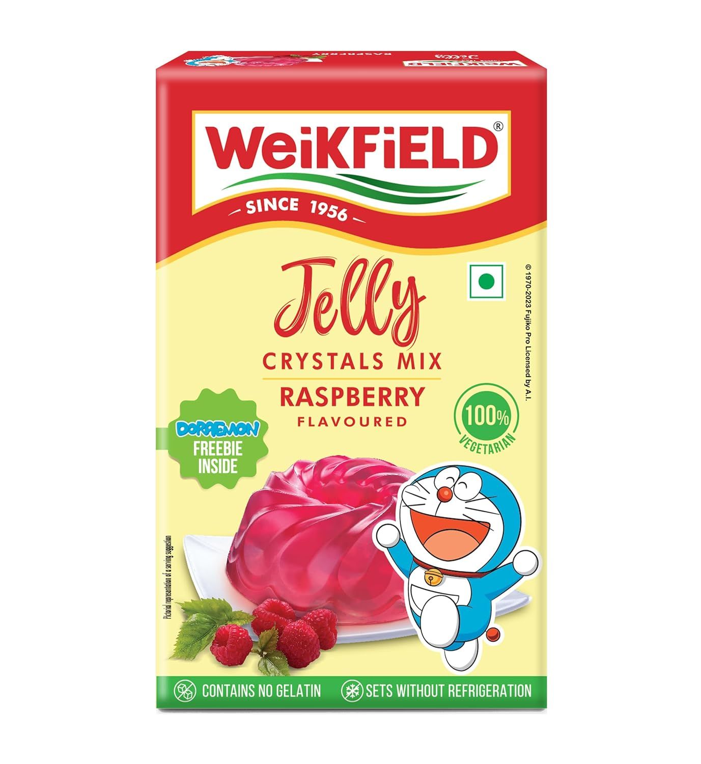 Weikfield Crystals Mix Jelly Carton - Raspberry, 90g