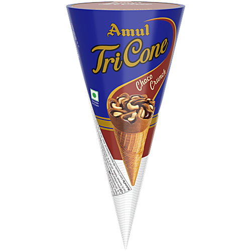Amul Tricone Ice Cream - Choco Crunch, 120ml