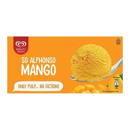 Kwality Wall's Party Pack Ice Cream Carton - So Alphonso Mango, 700ml