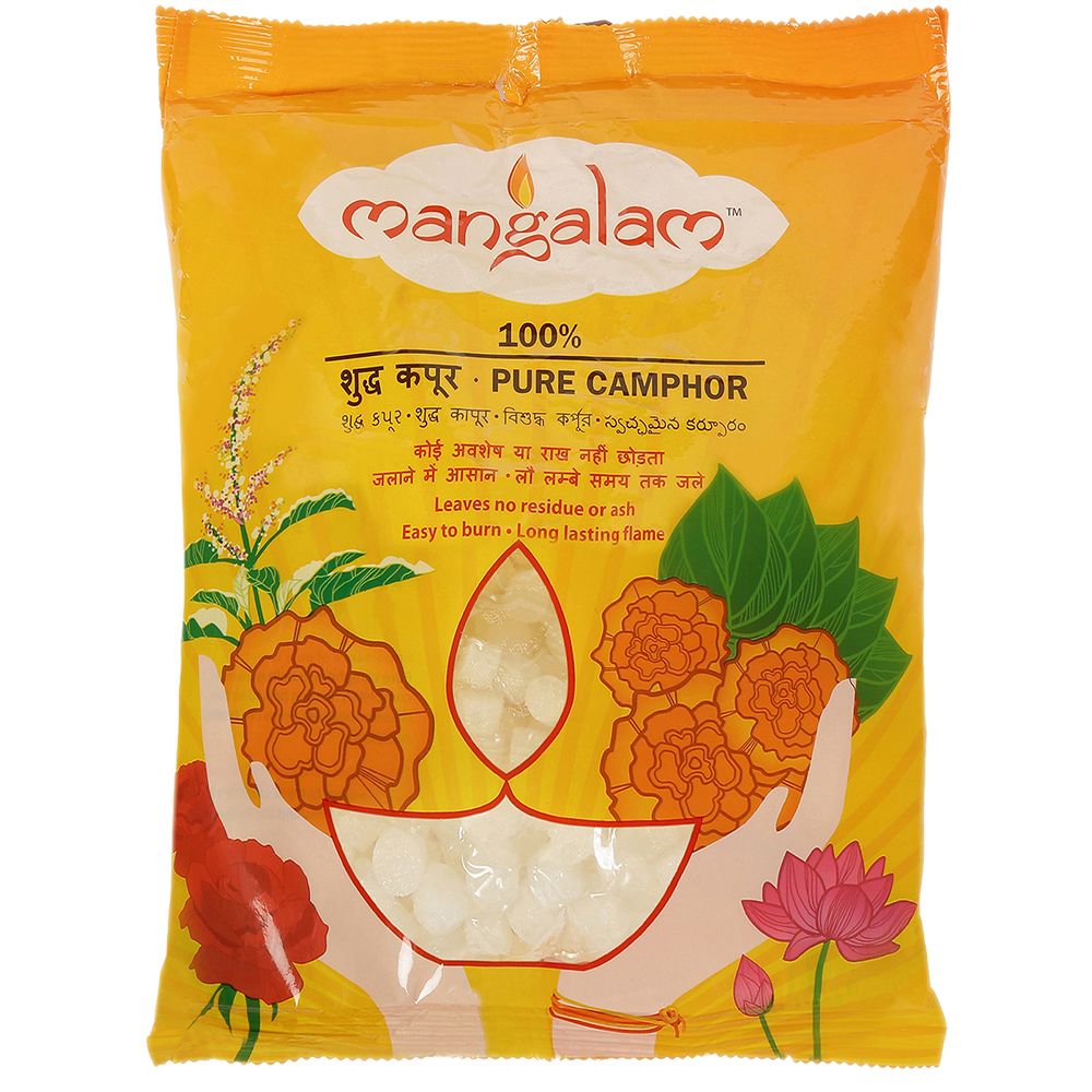 Mangalam Pure Camphor Pouch, 100g