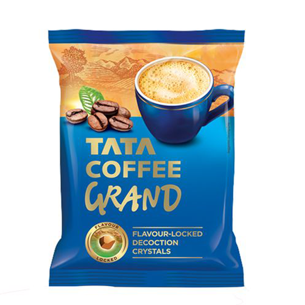 Tata Grand Instant Coffee Powder Pouch, 50g (71.5% Coffee 28.5% Chicory)