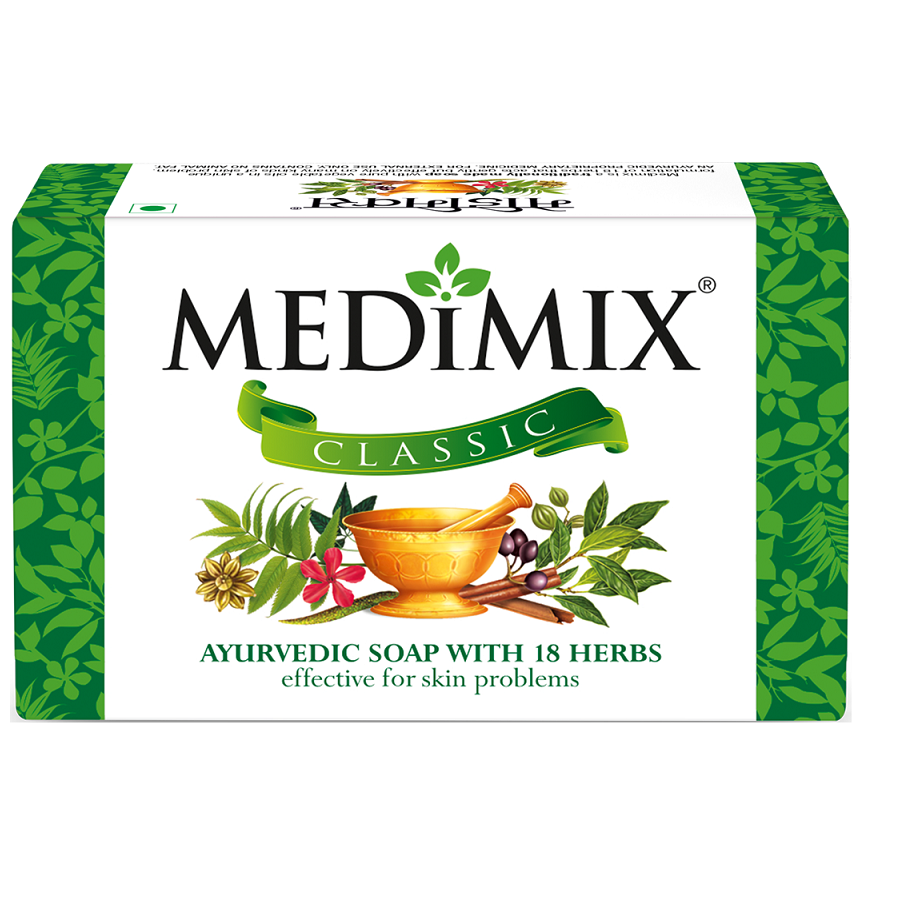 Medimix Classic Ayurvedic Soap with 18 Herbs, 75g
