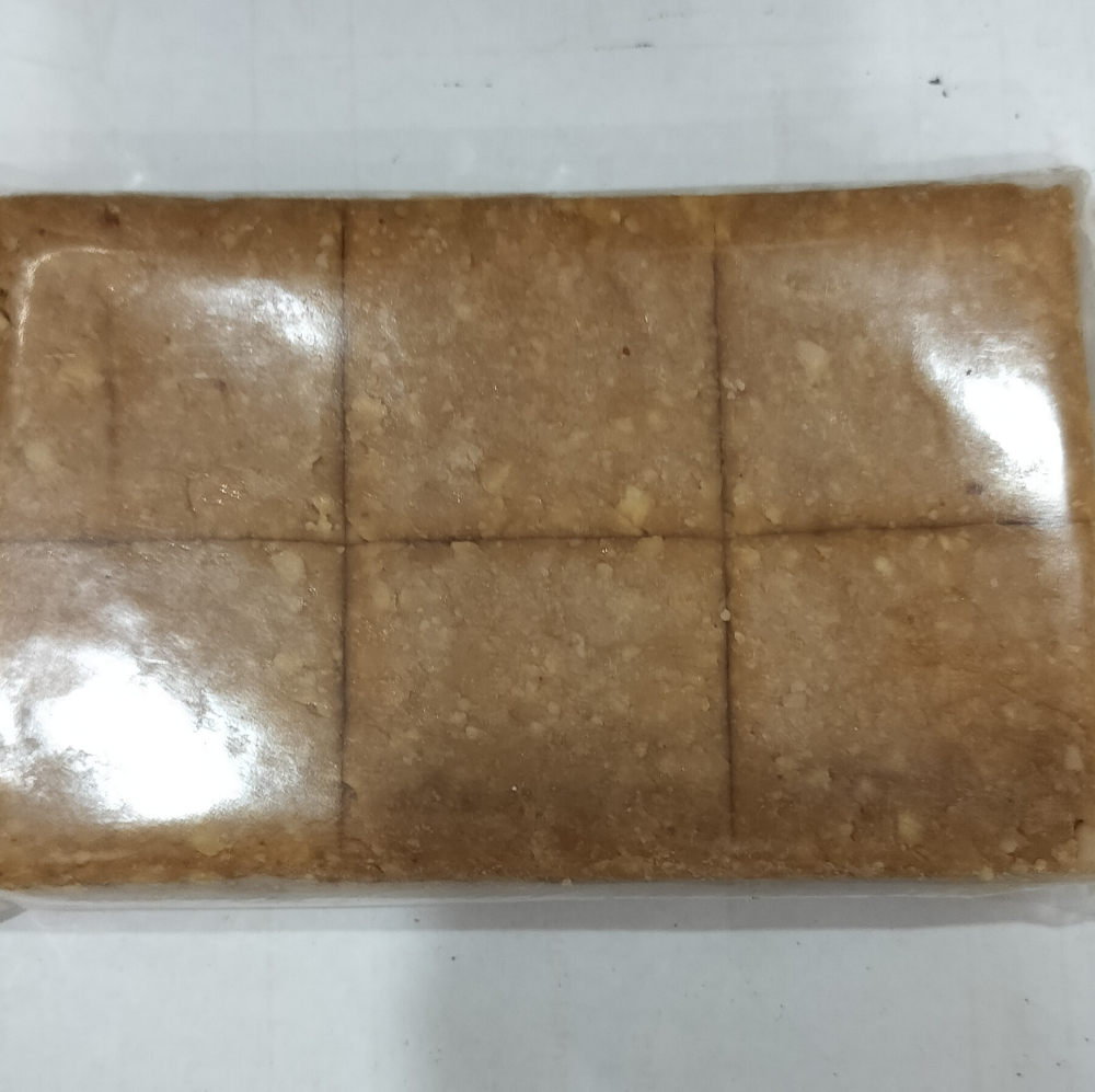 Peanut Chikki Sweet Plain Block, 12pc