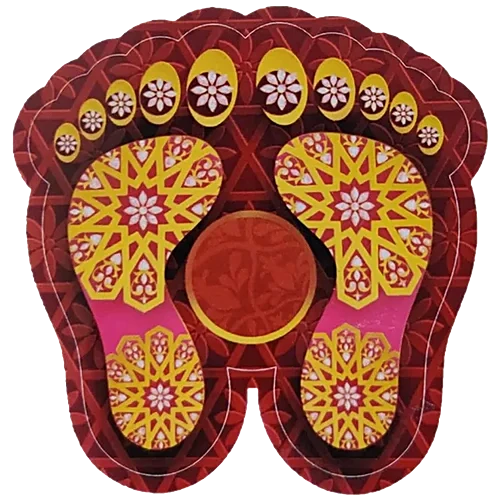 Diwali Lakshmi Charan Stickers, 1pc