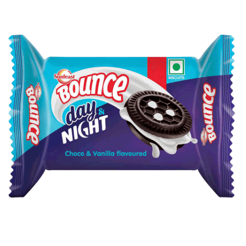 Sunfeast Bounce Day & Night Biscuit - Choco & Vanilla, 32g