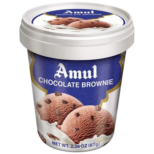 Amul Ice Cream Jumbo Cup - Chocolate Brownie, 125ml