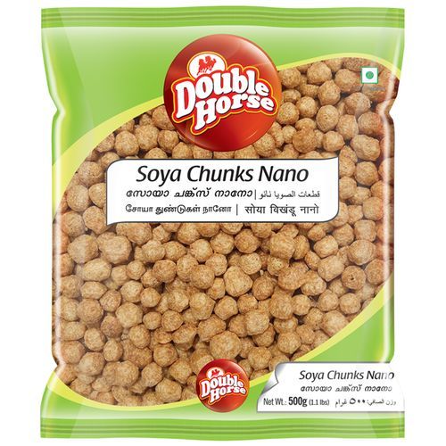 Double Horse Soya Chunks Nano, 200g