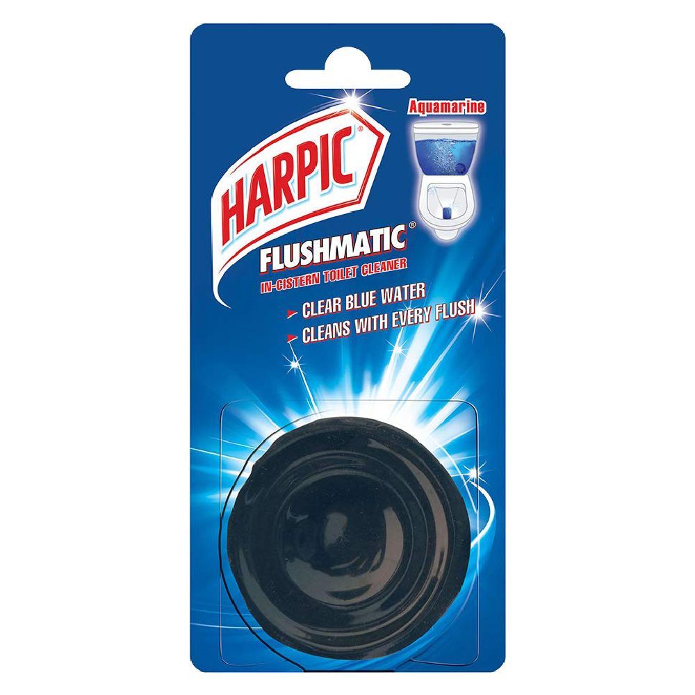 Harpic Flushmatic Aquamarine Rim Block Toilet Cleaner - Original, 100g