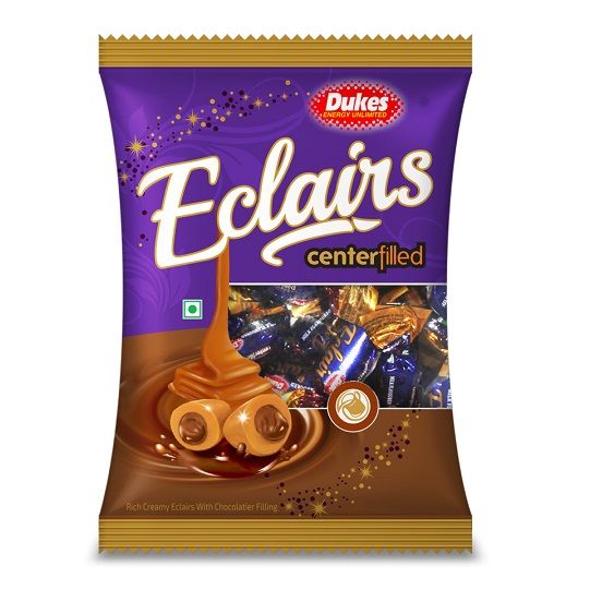 Dukes (Re.1) Eclaris Center Filled Candy Pouch - Chocolate, 200g (4g X 50pcs)