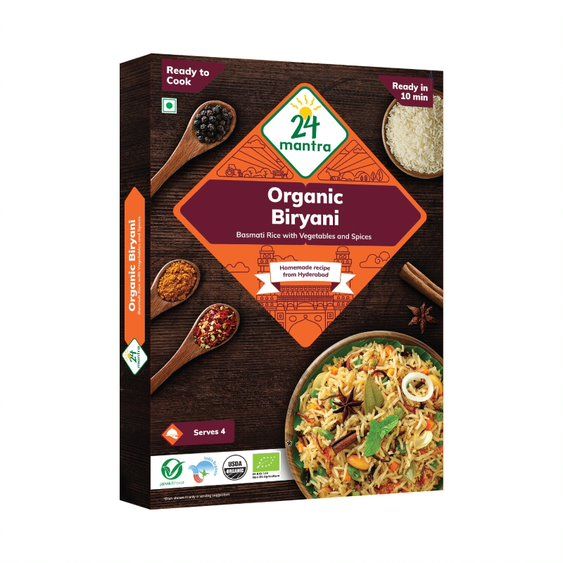 24 Mantra Organic Biryani Masala Powder Carton, 200g