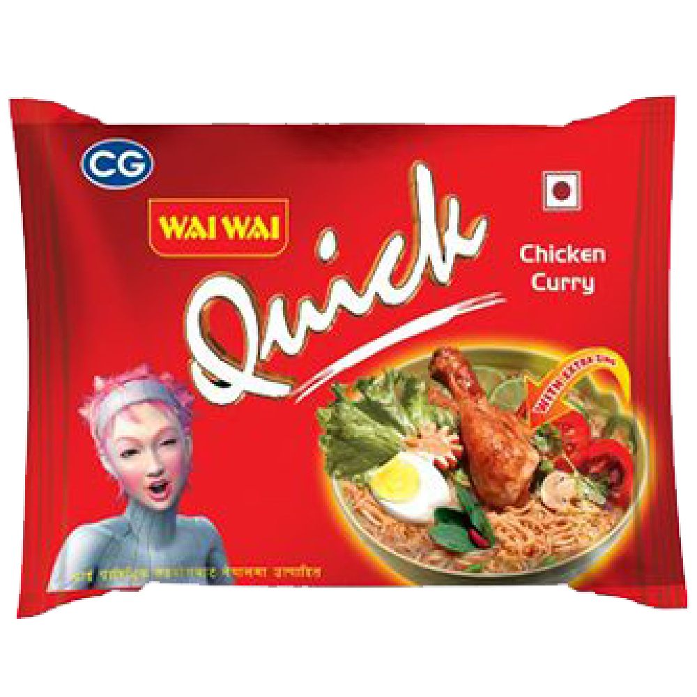 Wai Wai Quick Noodles - Chicken Curry, 60g