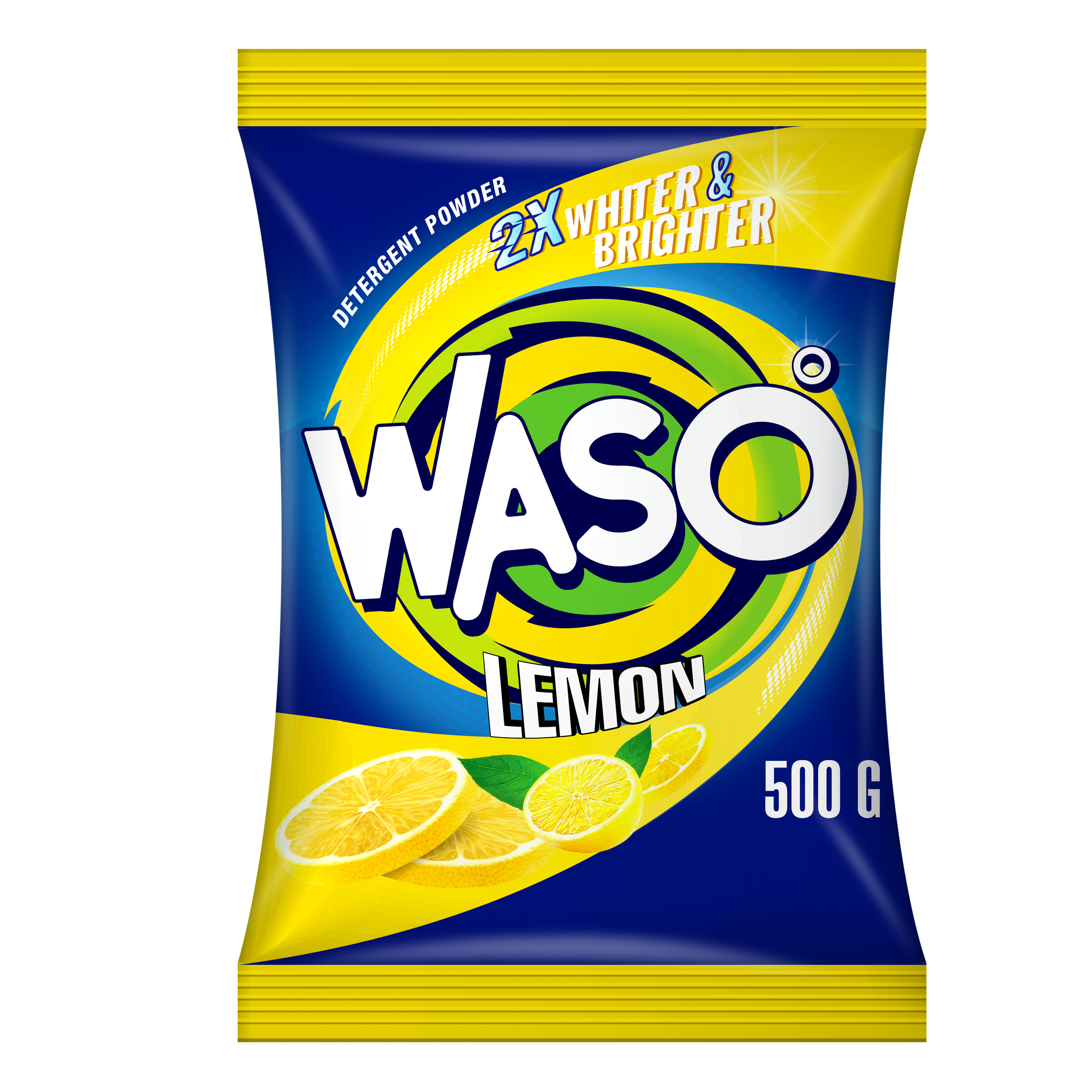 WASO Detergent Powder - Lemon, 500g