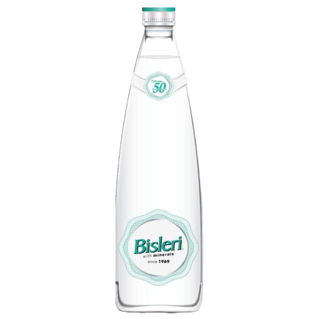 Bisleri Drinking Water Glass Bottle, 750ml
