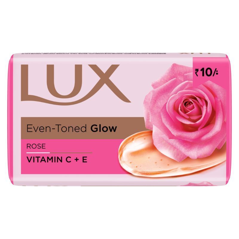 Lux (Rs.10) Even Toned Glow Soap - Rose & Vitamin C + E, 41g