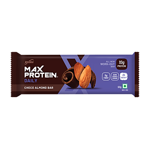 RiteBite Max Protein Daily Protein Bar - Choco Almond, 50g