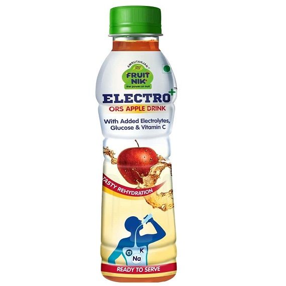 Amrutanjan Fruitnik Electro Plus ORS Drink PET Bottle - Apple, 200ml