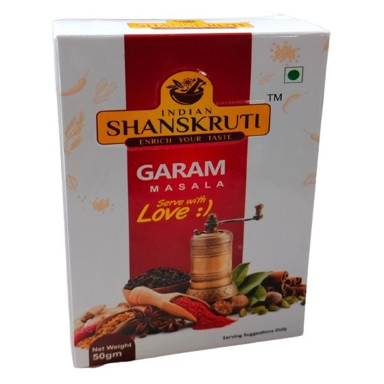 Indian Shanskruti Garam Masala Powder Carton, 50g