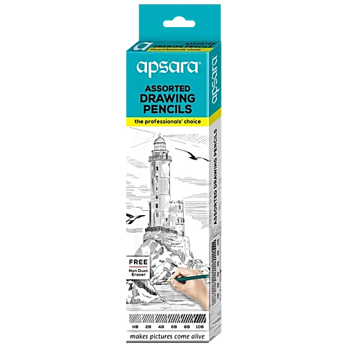 Apsara Drawing Pencils - Assorted (Set of 6)