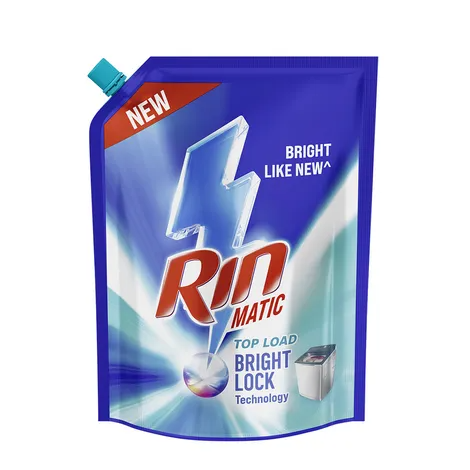 Rin Matic Laundry Detergent Liquid Pouch - Top Load, 1L