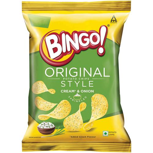 Bingo Original Style Chips - Cream & Onion, 58g
