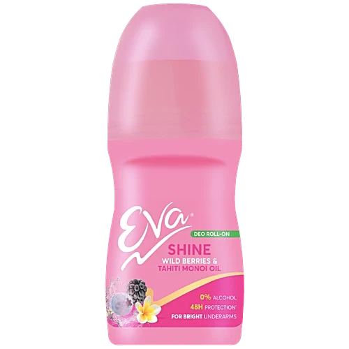 Eva Shine Deo Roll On - Wild Berries & Tahiti Monoi OIl, 25ml