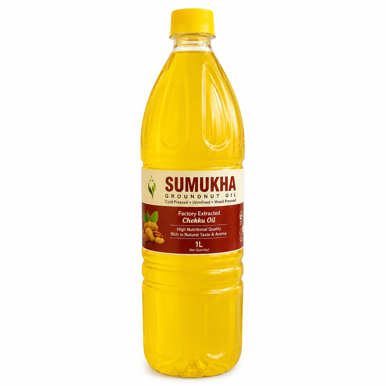 Sumuka Rotary Cold Pressed Groundnut Oil, 1L