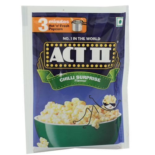 ACT II (Rs.10) Instant Popcorn Sachet - Chilli Surprise Flavour, 30g
