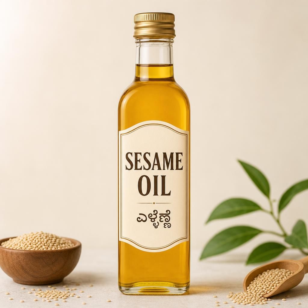 Sesame Oil, 1L (ಎಳ್ಳೆಣ್ಣೆ)