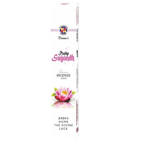 Divine's Incense Sticks Box - Pushp Sugandh, 10pcs