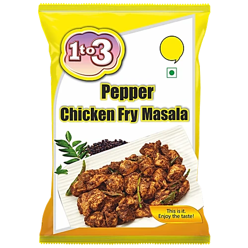 1to3 Pepper Chicken Fry Masala Pouch, 18g