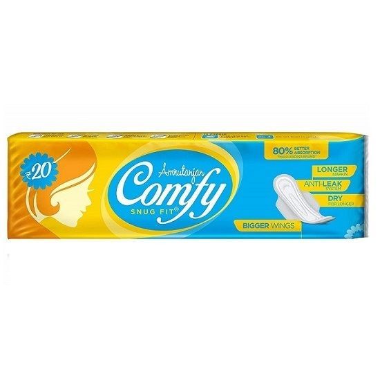 Amrutanjan Comfy Snug Fit Sanitary Pads, 6pcs