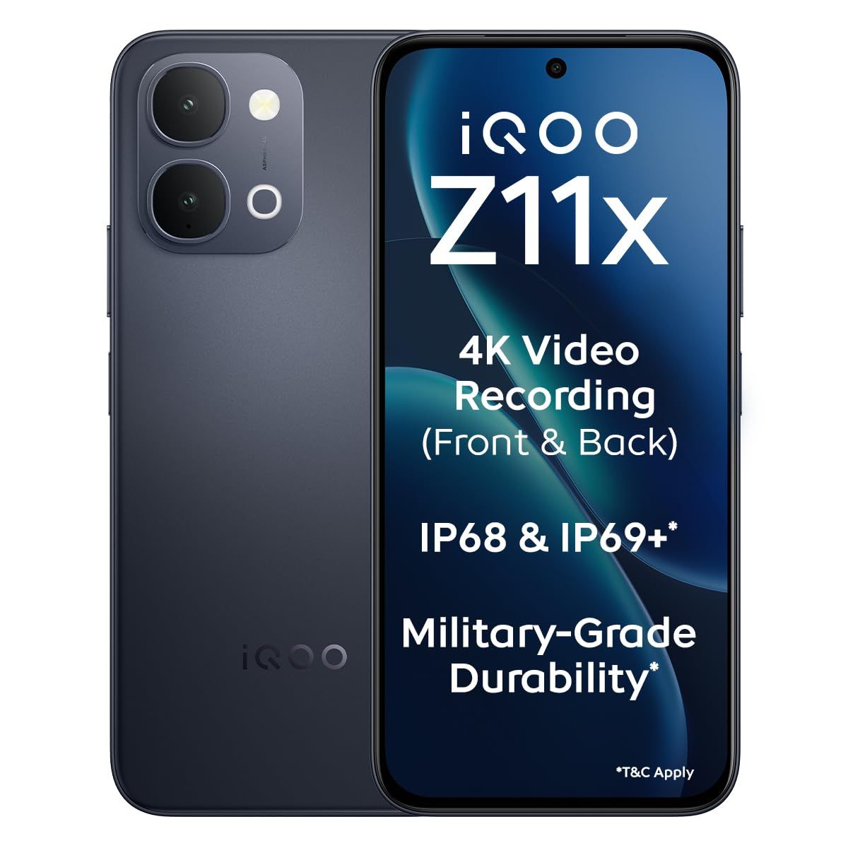 iQOO | Z11x | 5G Smartphone (8GB RAM, 256GB ROM, Titan Black)