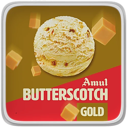 Amul Gold Ice Cream Tub - Butter Scotch, 1L